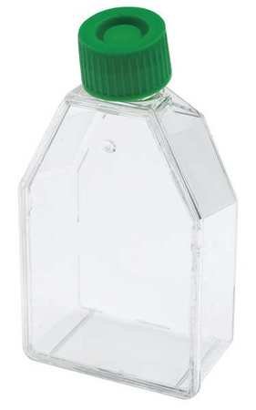 Celltreat 229330 Tissue Culture Treated Flask, Plug Seal Cap, Sterile, 250mL Capacity, 25cm2 Size (Case of 200)