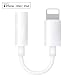 Headphone Adapter for Phone XS/XS Max/XR/X 10 Phone 8/8 Plus, 3.5mm Female Audio Earphone Connector Headphones Splitter for Phone 7/7 Plus, Support Music Control & Calling Function & iOS 12 (White)