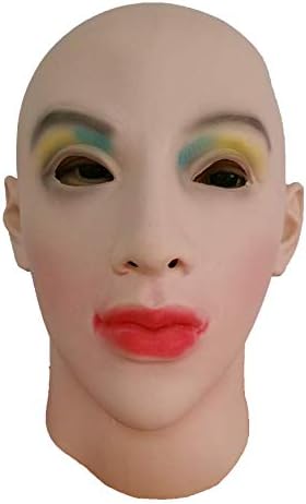 LMJMASK Latex realistic female mask full head mask (color)