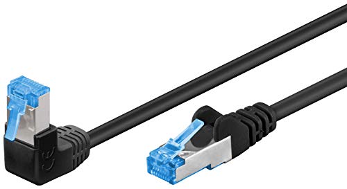 Goobay 51557 CAT 6A Patchkabel, Highspeed, 90 Grad Stecker... en promo sur Amazon