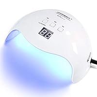 Wisdompark 40W UV Led Nail Lamp,Nail Dryer Light Curing Lamp with Timer Setting/Sensor for Led UV Gel Nail Polish