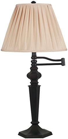 Design Craft Custer 1-light Oil Rubbed Bronze Swing-arm Table Lamp