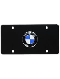 BMW placa para patente con marca, con el logotipo negro de BMW