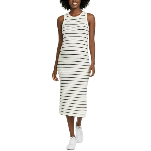 Motherhood Maternity Women's Sleeveless Racerback Rib Knit Midi Pregnancy Bodyc…