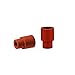 Chemglass CG-3022-06 Rubber Sleeve Type Septum Stopper for 14/20-14/35 Outer Joints, Red Color (Pack of 100)