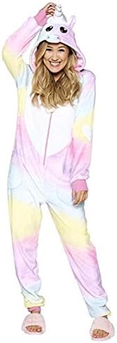 BESTICKON Ultra Plush Narwhal Onesie Riot Unisex Adult Animal Cosplay Costume Pajamas
