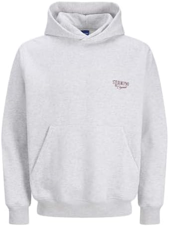 Jorgrand Midtown Sudadera con Capucha para Hombre, Blanco Brillante, M