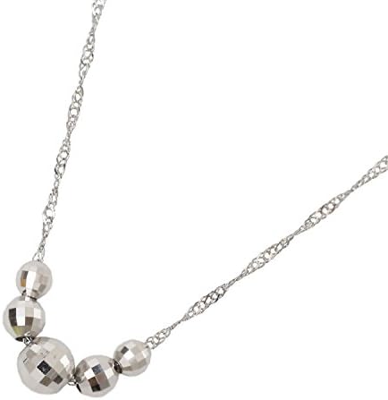 Platinum Pendant Miracle Cut Mirror Ball Platinum 850 Chain Necklace