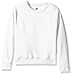 Hanes Girls EcoSmart Crewneck Sweatshirt, Soft Midweight Fleece Pullover for Girls