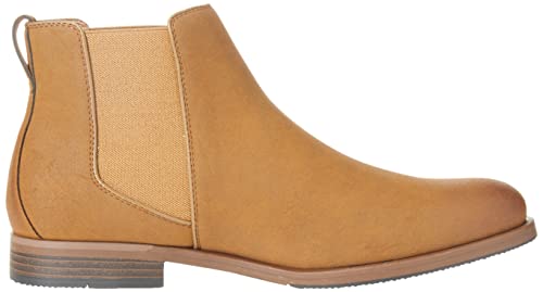 AMAZON ESSENTIALS MEN’S CHELSEA BOOT, DARK TAN, 12