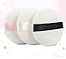 LASSUM 3 Pieces Round Super Soft Velour Powder Puff 2 Inch Facial Puff With Ribbon