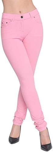 MMA TRENDS Ladies Women & Girls Stretch Denim Look Skinny Jeggings Leggings With Zip and Pockets UK Size 8-22