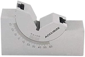 Accusize Industrial Tools 1 inch x1-1/4 inch x3 inch 0 Degree to 60 Degree Precision Angle Block, 3602-0092