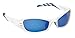 3M Fuel Safety Glasses, ANSI Z87, Anti-Scratch Blue Hard Coat Lens, Glacier White Frame, Soft Nose Bridge, Vented Temple
