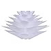Lampwin Ceiling Pendant Lights DIY IQ Jigsaw Puzzle Lotus Flower Lamp Shade Kit Chandelier 53CM/21Inch Diameter (White)