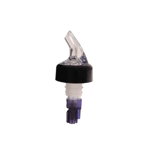 FSE PLPR113C Liquor Pourer, 1-1/8 oz., with Black Collar, fits Standard 750ml B…