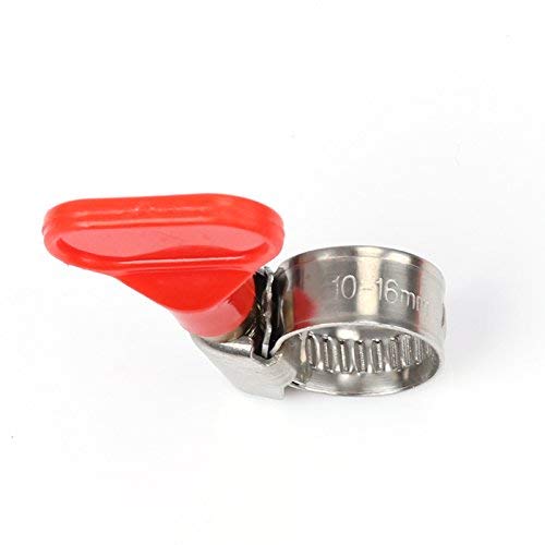 GLIDESTORE Worm Gear Clamp Stainless Steel for Home Brewing Plumbing Automotive and Mechanical Applications, Beer Line Clamps 10-16mm (0.39''-0.63'') (Pack of 15) - Thumbnail 2