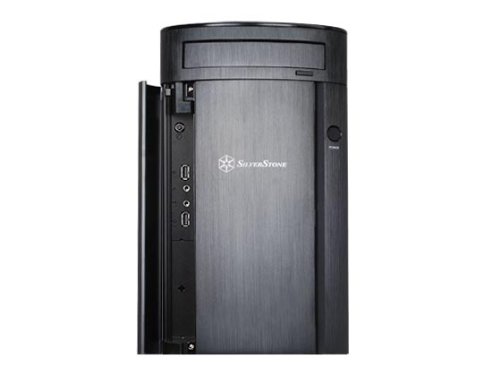 SilverStone Aluminum Front Panel/SECC Structure Micro ATX Mid Tower Computer Case SG04B-F (Black)