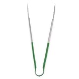 Clipper 215-00322 16-Inch Stainless Steel Vinyl Grip Tong, Green