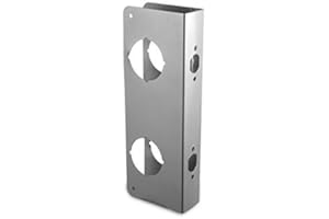 Sumbin Door Guard Reinforcer, Repair Doors, Add Extra Security to Your Home and Prevent Unauthorized Entry, 5-1/2 Door Hole, 2-3/8 with Stainless Sttel Color