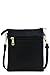 Isabelle Functional Multi Pocket Crossbody Bag (Black)