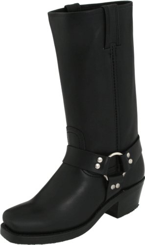 FRYE Women's Harness 12R Boot, Black, 10 M US