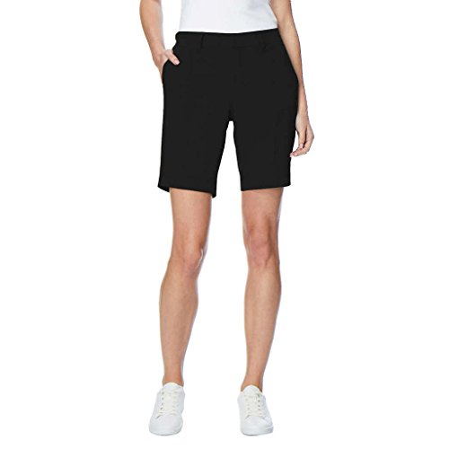 32 degrees ladies  woven short with stretch,black,large