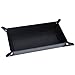 365park Valet Tray, Watch Coin Change Jewelry Key PU Leather EDC Valet Tray Box (Z001-Black)