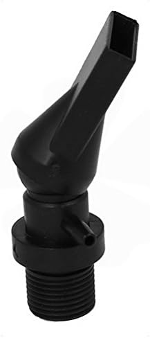 Uptell Plastic Aquarium Pump Duckbill Nozzle Pipe 1/2BSP Thread Dia Black