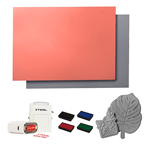 Laser Engraving Rubber Stamp Set, 2 PCS A4 Size Laser Engraving Rubber