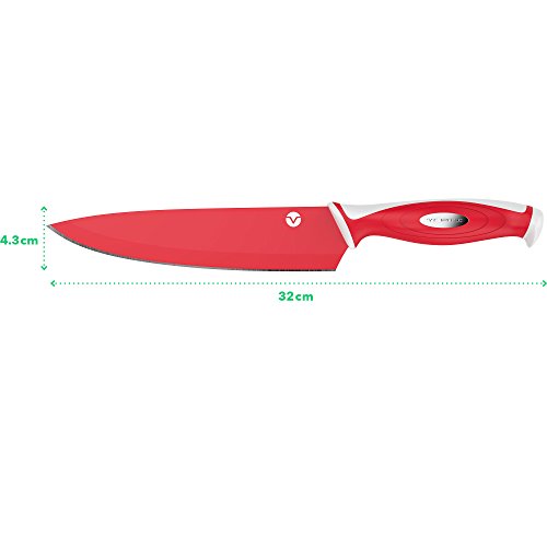 image for Vremi Professional Chef Knife - 12.6 Inch Stainless Steel Blade with B