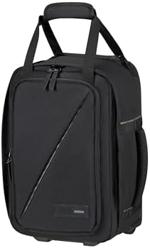 Take2Cabin - Ryanair Bolsa de Cabina 40 x 25 x 20 cm, 20 l, 1,40 kg, Mochila con Ruedas, Equipaje de Mano, Mochila de Avión S Bajo Asiento, Negro (Black)