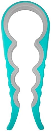 Cap Remover Jar Opener Can Opener and Bottle Opener Gripper Lids Off Tool for Caps of Various Sizes Sold By Veset (Green grey)