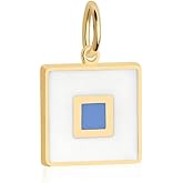 Jet Set Candy Letter Nautical Flag Mini Charm For Charm Bracelets and Necklaces-Gold Vermeil