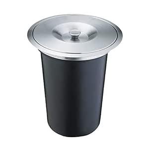 Cubo Basura Encimera,Bote De Basura Oculto En El Gabinete,Tapa De Acero