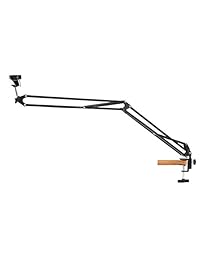 43.3" abrazadera de computadora Mount Suspension Boom Scissor brazo soporte giratoria para Logitech cámara  C922 X C922 C930e C930 C920 C615