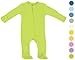 Baby Bodysuit Footie Organic Cotton - Sleep n Play with Gloved Sleeve