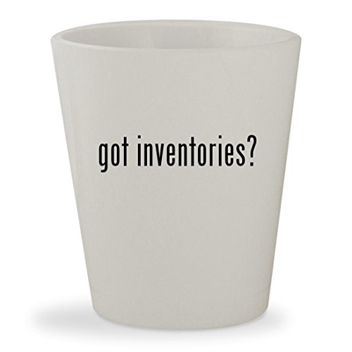 got inventories? - White Ceramic 1.5oz Shot Glass