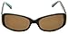 Kate Spade New York Women's Paxton Rectangular Sunglasses, Aqua Tortoise/Brown Polarized, 52 mm