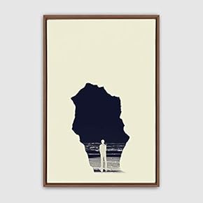 Framed Canvas Wall Art Minimalistic Painting Canvas Prints Home Artwork Decoration for Living Room,Bedroom - 16x24 inches
