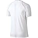 Nike Men's Pro Fitted Short Sleeve Shirt, White/Matte Silver/Black, Large