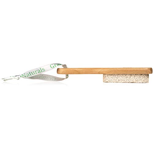 GranNaturals Pumice Stone Brush for Feet with Handle - Thumbnail 4