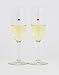 Swarovski Crystal Magnetic Drink Markers & Wine Charm Tags for Stemless Glasses, Beer Mugs, Champagne Flutes & More - Set of 6 Floral Colors