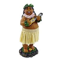 KC Hawaii Braddah with Ukulele Mini Dashboard Doll 4 inches