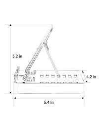 KTRIO Acrylic Tablet Stand for Desk Adjustable
