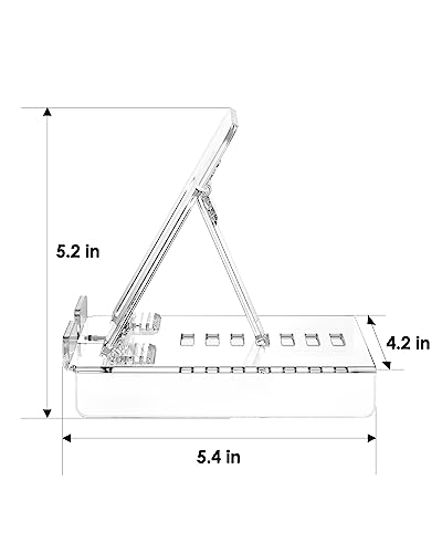 KTRIO Acrylic Tablet Stand for Desk Adjustable
