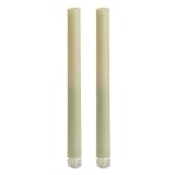 Candle Impressions CAT62280CR200 9-Inch Tapers Flameless Candles, Cream, 2-Pack