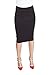 ESTEEZ Women's Ponte Midi Bodycon Pencil Skirt - Modest Below Knee Length - Office - Charlotte
