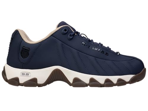 K-SWISS Men's ST329 CMF Sneaker, Wide Tennis Dad Walking Shoes Leather Upper