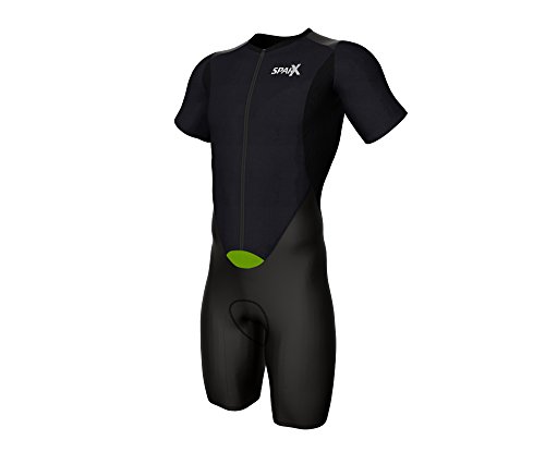 image for Sparx Sports Sparx Short Sleeve Aero Compression Triathlon Suit Tri Su